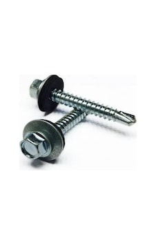 Trapez Çatı Vidası 5.5x25 Mm 50 Adet Matkap Uçlu Sac Akıllı Vida Çatı Panel Metal Ağaç Vidası