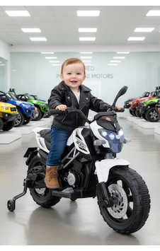 Motocross Cross Akülü Motor Akülü Araba Yeni Seri Babyhope 447 12v Beyaz