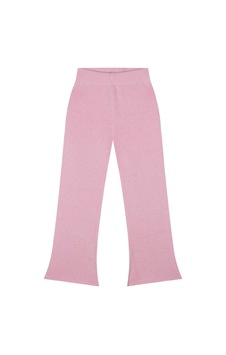 Antebies Pembe Beli Lastikli İspanyol Paça Triko Kız Çocuk Tayt