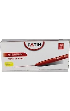 Fatih Keçeli Boya Kalemi Ofis Tipi 10 Lu Kırmızı 34040