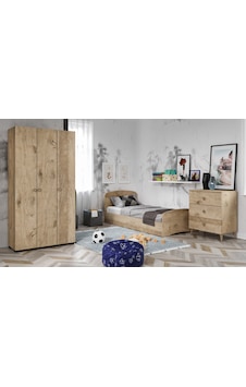 Kznhome Soft Çocuk Odası Takımı Meşe - Karyola, Gardırop, Şifonyer Kznhome Soft Çocuk Odası Takımı Meşe - Karyola, Gardırop, Şifonyer