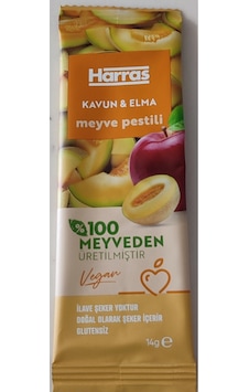 Vegan Kavunlu Meyve Pestili X10 14 G Vegan Kavunlu Meyve Pestili X10 14 G