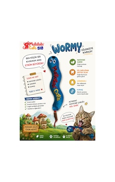 Wormy Sesli Ve Doğal Matatabili Peluş Kedi Oyuncağı 17 Cm Kedi Otu/nanesi Içermez Wormy Sesli Ve Doğal Matatabili Peluş Kedi Oyuncağı 17 Cm Kedi Otu/nanesi Içermez