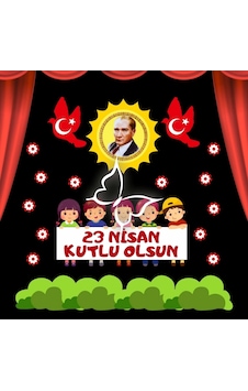 23 Nisan Kutlu Olsun Premium Vinil Pano 160 160 Cm 04 Tek Parça Diğer 23 Nisan Kutlu Olsun Premium Vinil Pano 160 160 Cm 04 Tek Parça Diğer