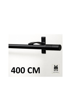 Siyah Alüminyum Tek Kanallı Rustik - Dekoratif Rustik Siyah400cm - 873508043 Siyah400cm