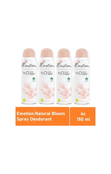 Emotion Natural Bloom Kadın Sprey Deodorant 4 x 150 ML Emotion Natural Bloom Kadın Sprey Deodorant 4 x 150 ML