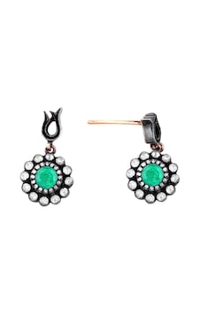 0.44 Karat Elmaslı Zümrüt Küpe Ee193-1 Rose Gold 0.44 Karat Elmaslı Zümrüt Küpe Ee193-1 Rose Gold