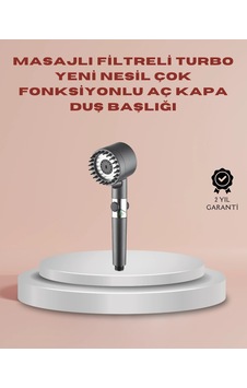 Hubrendy Tekno Filtreli Masaj Özellikli Duş Başlığı Aç Kapa Tuşlu Diğer