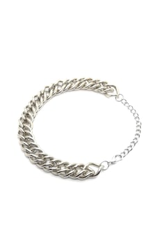 Unisex Çelik Zincir Bileklik Gümüş Unisex Çelik Zincir Bileklik Gümüş
