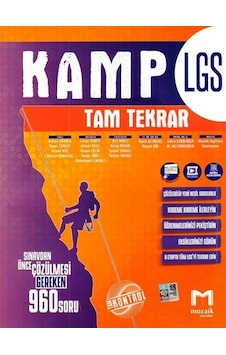 8.Sınıf LGS Kamp Tam Tekrar- Mozaik 8.Sınıf LGS Kamp Tam Tekrar- Mozaik
