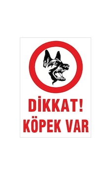 Dikkat Köpek Var Levhası 25 35 Cm