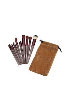 13pcs Eflatun Kadife Torbalı Makyaj Fırça Set 13pcs Eflatun Kadife Torbalı Makyaj Fırça Set