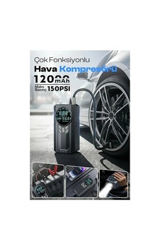 Akü Takviye Cihazı Hava Kompresörü 12.000mah - 150psı