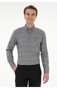 U.s. Polo Assn. Erkek Siyah Gömlek Desenli 50291392-vr046 Siyah U.s. Polo Assn. Erkek Siyah Gömlek Desenli 50291392-vr046 Siyah