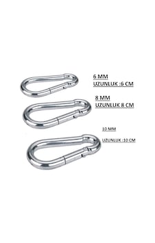 Karabina Galvaniz Salıncak Askısı 1 Adet Boyut Seçiniz (327229368) Karabina Galvaniz Salıncak Askısı 1 Adet Boyut Seçiniz (327229368)