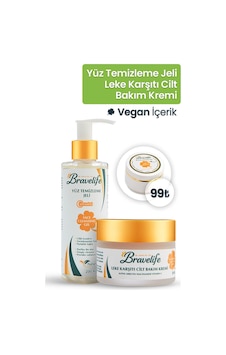 Bravelife C Vitamini Yüz Temizleme Jeli Ve Leke Karşıtı Cilt Bakım Kremi 2 Li Set Bravelife C Vitamini Yüz Temizleme Jeli Ve Leke Karşıtı Cilt Bakım Kremi 2 Li Set
