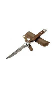M390 Paslanmaz Çelik Damascus Kamp Çakı M390 Dms 21.5 C M Kahverengi M390 Paslanmaz Çelik Damascus Kamp Çakı M390 Dms 21.5 C M Kahverengi