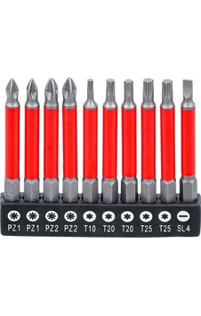 Bgs Bits Uç Seti Mıknatıslı 70 Mm 10 Parça