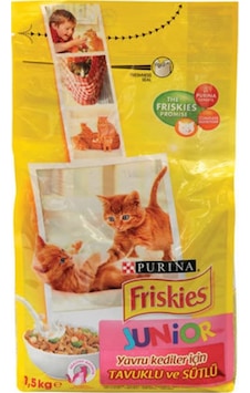 Purina Friskies Junior Tavuk Süt ve Sebzeli Yavru Kedi Maması 2 x 1500 G Purina Friskies Junior Tavuk Süt ve Sebzeli Yavru Kedi Maması 2 x 1500 G