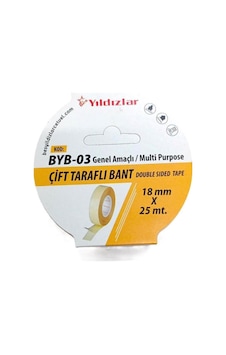 Yıldızlar Byb-03 Çift Tarafli Filmik Bant 18 Mm 25 Mt Yıldızlar Byb-03 Çift Tarafli Filmik Bant 18 Mm 25 Mt