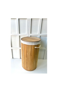 Bambu Yuvarlak Kirli Çamaşır Sepeti Çok Amaçlı Düzenleme Oyuncak Sepeti Ipli Naturel Hasır 60lt Bej Bej Bambu Yuvarlak Kirli Çamaşır Sepeti Çok Amaçlı Düzenleme Oyuncak Sepeti Ipli Naturel Hasır 60lt Bej Bej