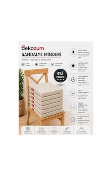 Comfort Plus Sandalye Koltuk Minderi 40x40 Bağcıklı Fermuarlı Yıkanabilir Balkon Bahçe Minderi 6 Lı Krem 6 Lı Comfort Plus Sandalye Koltuk Minderi 40x40 Bağcıklı Fermuarlı Yıkanabilir Balkon Bahçe Minderi 6 Lı Krem 6 Lı