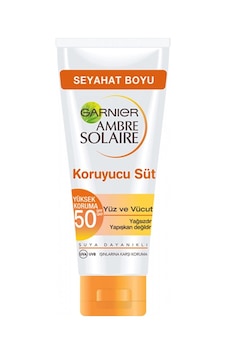 Garnier Ambre Solaire Yüz ve Vücut için Güneş Koruyucu Süt Spf 50 50 ML Garnier Ambre Solaire Yüz ve Vücut için Güneş Koruyucu Süt Spf 50 50 ML