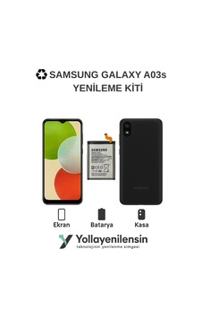 Samsung Galaxy A03s Kiti Ekran + Batarya + Arka Kasa Model Uyumlu, Yüksek Kalite Parçal Samsung Galaxy A03s Kiti Ekran + Batarya + Arka Kasa Model Uyumlu, Yüksek Kalite Parçal