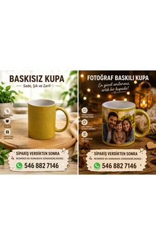 Simli Kişiye Özel Baskılı Kupa-4 Farklı Renk Seçeneği Sarı Simli Kişiye Özel Baskılı Kupa-4 Farklı Renk Seçeneği Sarı