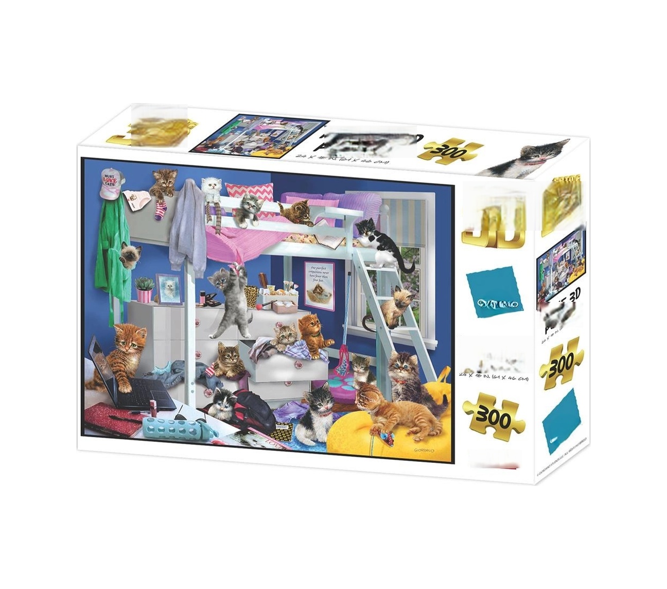 Prime 3d Yatak Odası Kedileri Puzzle 300 Parça Nhr Eğitici Oyuncaklar Prime 3d Yatak Odası Kedileri Puzzle 300 Parça Nhr Eğitici Oyuncaklar