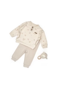 Babycosy Organik 2li Takım Krem - Bej Bej Babycosy Organik 2li Takım Krem - Bej Bej
