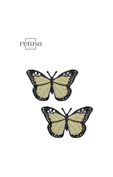 Ütü Ile Yapışan Arma - Patch - Kelebek Modeli Sarı 6cm X 5,5cm 2 Adet - 507980248 Ütü Ile Yapışan Arma - Patch - Kelebek Modeli Sarı 6cm X 5,5cm 2 Adet - 507980248