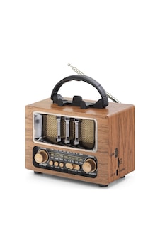 Bluetooth Nostaljik Hoparlör Fm 16.7 X 9.5 X 13.8 Cm Ns6638bt