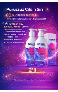 Tüyeson Tüy Dökücü Krem 2 x 250 ML