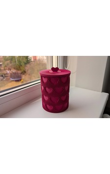 Storeşahin 3d Baskı Kalp Kapaklı Dekoratif Saklama Kutusu Takı Aksesuar Organizer Kavanoz Dalgalı Desen Fuşya Shn0720 Storeşahin 3d Baskı Kalp Kapaklı Dekoratif Saklama Kutusu Takı Aksesuar Organizer Kavanoz Dalgalı Desen Fuşya Shn0720