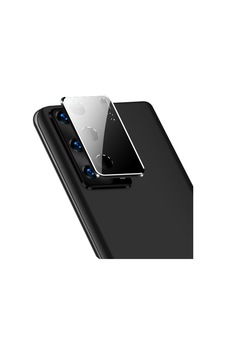 Huawei P40 Kamera Koruma Cam+ Metal Lens full Set Birleşik Siyah