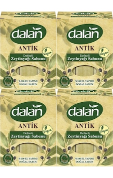 Dalan Antik Vegan El Yapımı Doğal Katı Defneli Zeytinyağı Sabunu 4 x 900 G Dalan Antik Vegan El Yapımı Doğal Katı Defneli Zeytinyağı Sabunu 4 x 900 G