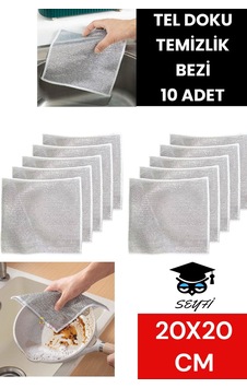 Tel Doku Temizlik Bezi 10 Adet Tel Doku Temizlik Bezi 10 Adet