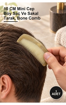 1 Adet Kemik Tarak 10 Cm Mini Cep Boy Saç Ve Sakal Tarak, Bone Comb 1 Adet Kemik Tarak 10 Cm Mini Cep Boy Saç Ve Sakal Tarak, Bone Comb