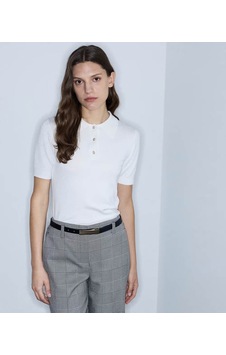 İpekyol Polo Yaka Triko Ekru Kadın Kazak Iw6260050177 İpekyol Polo Yaka Triko Ekru Kadın Kazak Iw6260050177