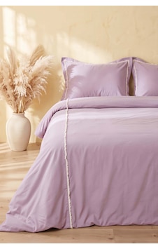 Frange Violet %100 Pamuklu Çift Kişilik Nevresim Takımı - 4 Parça Mor Frange Violet %100 Pamuklu Çift Kişilik Nevresim Takımı - 4 Parça Mor