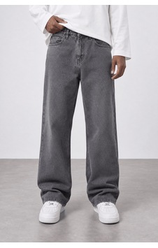 Respire Erkek Baggy Jean Koyu Gri