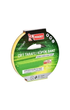Mikro 48mm 5mt Çift Taraflı Köpük Bant Bnt-205 Mikro 48mm 5mt Çift Taraflı Köpük Bant Bnt-205