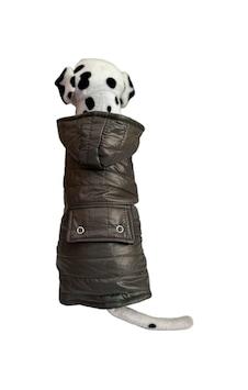 Polarlı Kapitone Kedi Ve Köpek Yeleği, Koyu Yeşil, S Beden Acı Biber