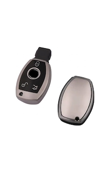 Mercedes E Seri Uyumlu Smart 3 Buton Silikon Oto Anahtar Kumanda Kabı Kılıf Gri Mercedes E Seri Uyumlu Smart 3 Buton Silikon Oto Anahtar Kumanda Kabı Kılıf Gri