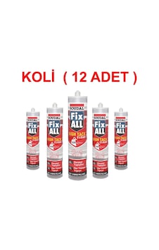 Soudal Fix All High Tack Mastik Kartuş 290Ml Şeffaf - Koli-Şeffaf Şeffaf Soudal Fix All High Tack Mastik Kartuş 290Ml Şeffaf - Koli-Şeffaf Şeffaf
