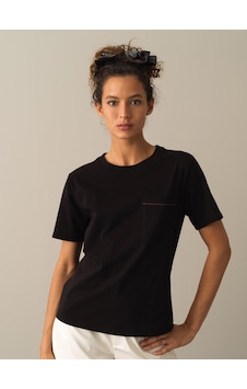Xint Siyah Regular Fit Bisiklet Yaka Pamuk Tişört 602277 Xint Siyah Regular Fit Bisiklet Yaka Pamuk Tişört 602277