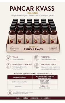 24 Adet Pancar Kvass 500 Ml. Pet Şişede 24 Adet Pancar Kvass 500 Ml. Pet Şişede