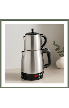 Bezos 2in1 Çaycı & Kettle Elektrikli Çay Makinesi 1.7l + 0.7l Çelik Bezos1 Bezos 2in1 Çaycı & Kettle Elektrikli Çay Makinesi 1.7l + 0.7l Çelik Bezos1