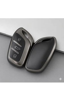 Mg Hs-zs Uyumlu Smart 3 Buton Silikon Oto Anahtar Kumanda Kabı Kılıf Füme